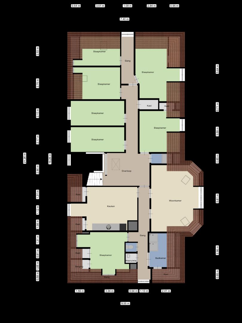 De Lariks 1, Assen plattegrond-79