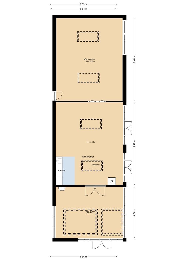 Benedenberg 32, Bergambacht plattegrond-95