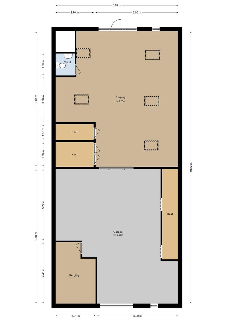 Benedenberg 32, Bergambacht plattegrond-95