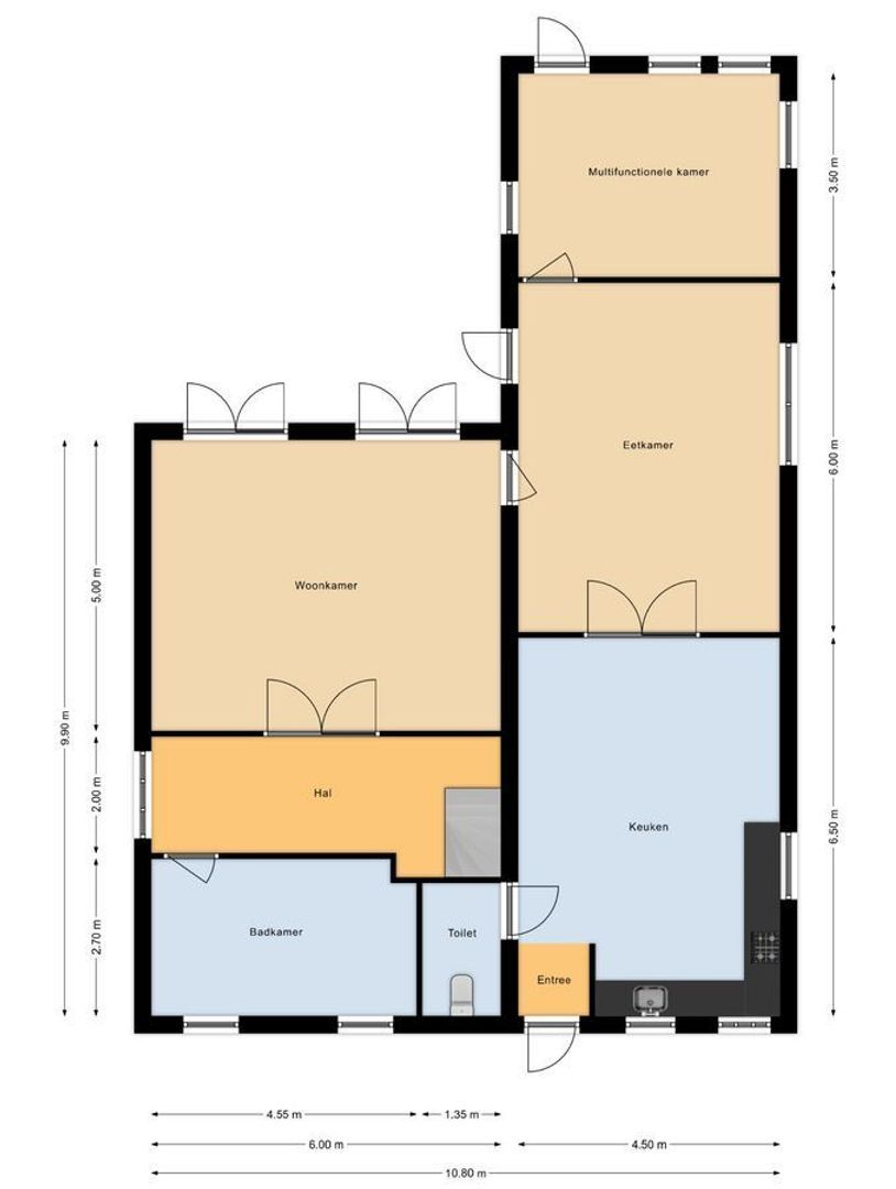 Benedenberg 32, Bergambacht plattegrond-95