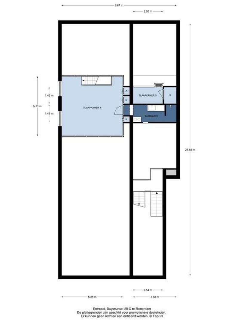 Duyststraat 28 C, Rotterdam plattegrond-1