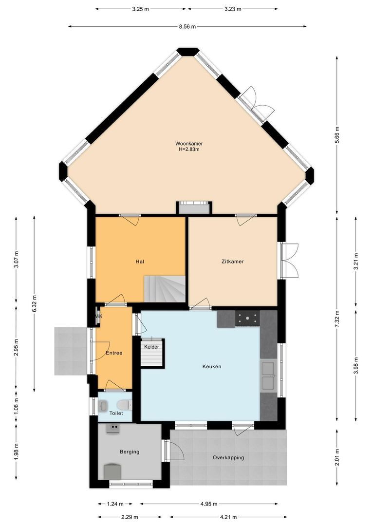 Studler van Surcklaan 17, Bergen (nh) plattegrond-69