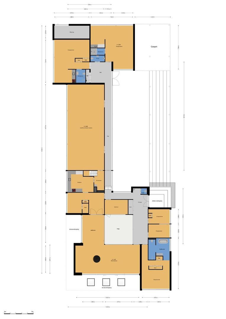 Lange Wijnen 9, Laren plattegrond-71