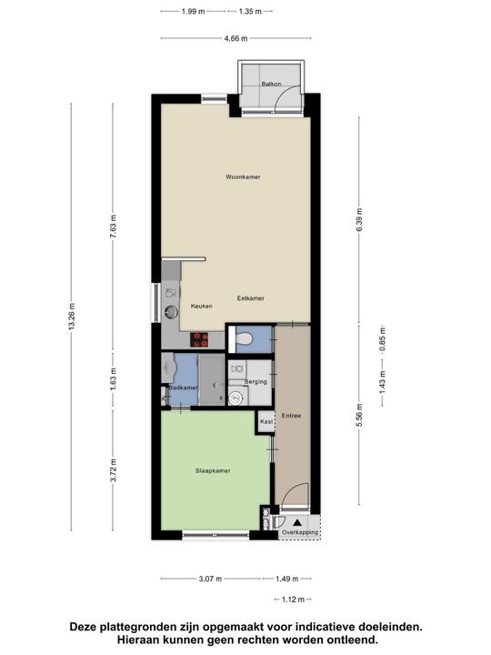 Kanaalstraat 94 D, Lisse plattegrond-13