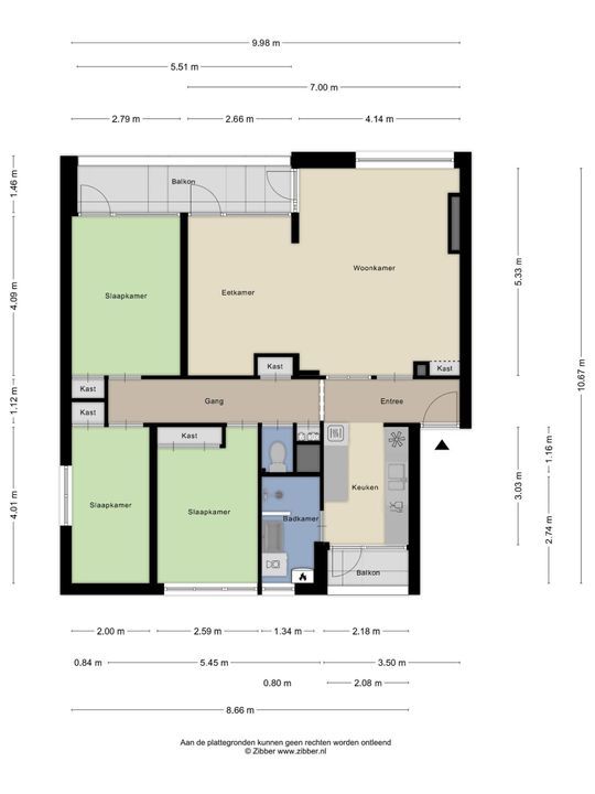 Cesar Franckstraat 8, Leiden plattegrond-29