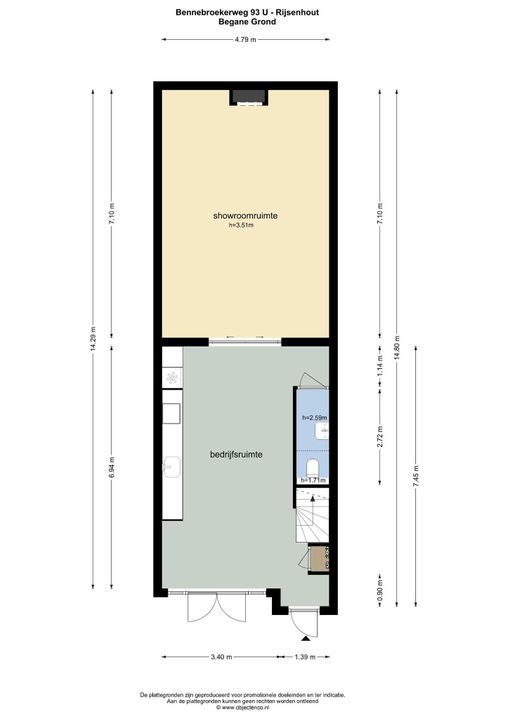 Bennebroekerweg 93 U, Rijsenhout plattegrond-15