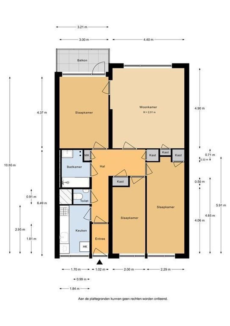 Zwedenburg 264, Den Haag plattegrond-32