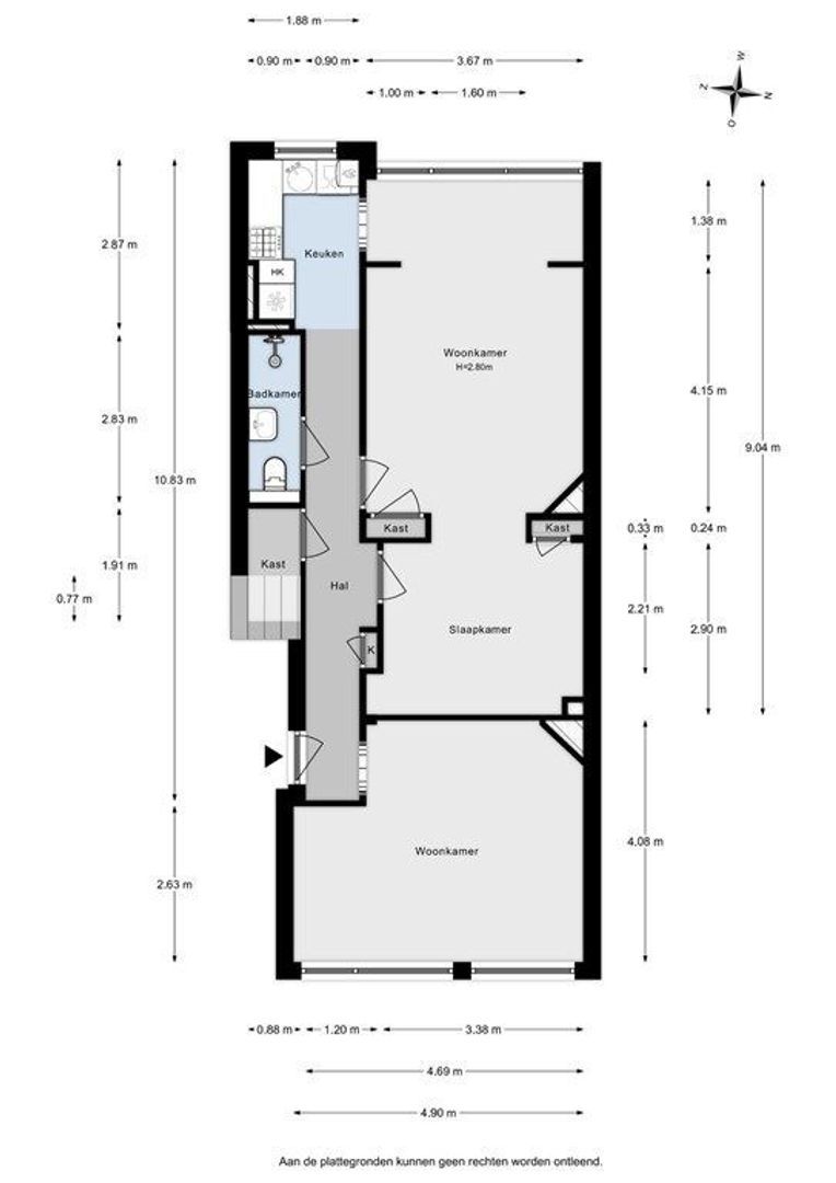 Dordtselaan 81 B, Rotterdam plattegrond-33