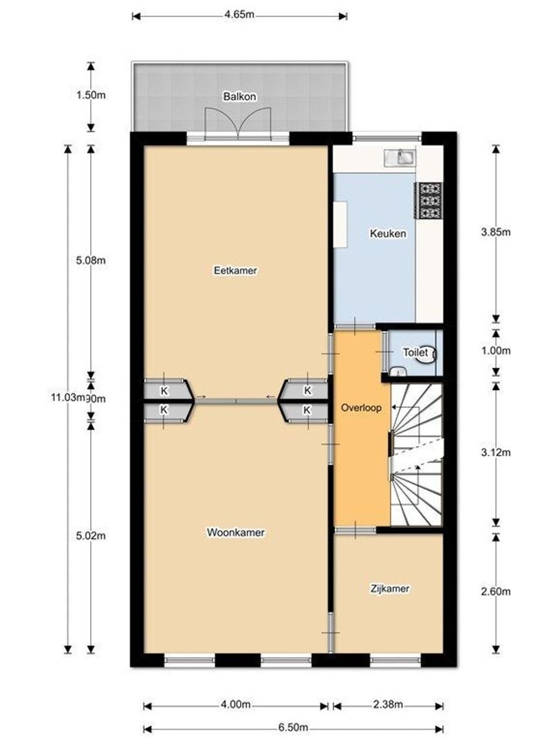 Batjanstraat 3, Den Haag plattegrond-22