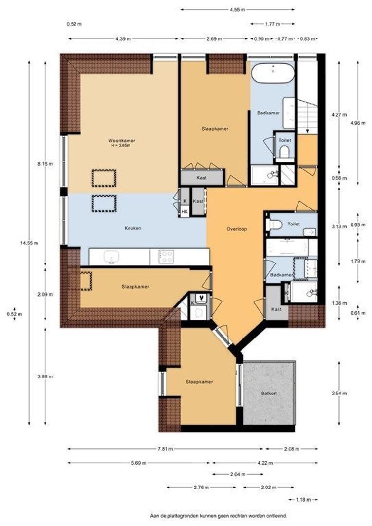 Van Arembergelaan 189 A, Voorburg plattegrond-54