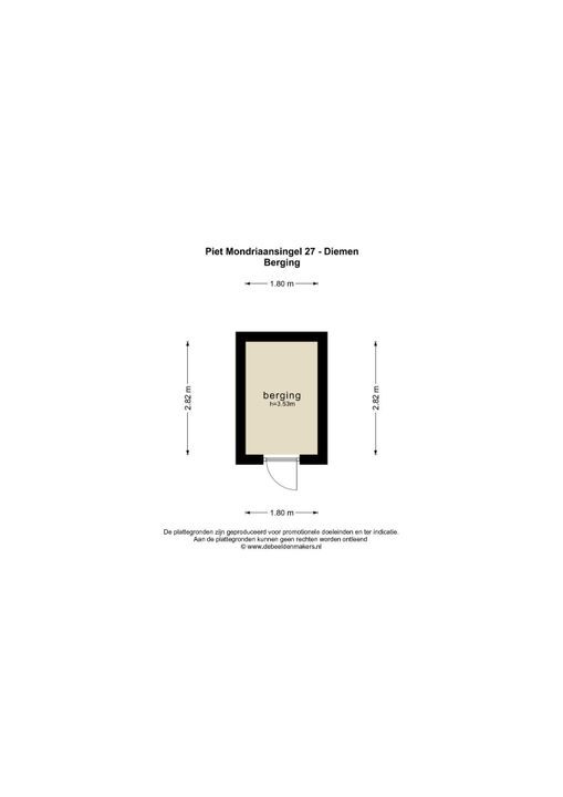 Piet Mondriaansingel 27, Diemen plattegrond-24