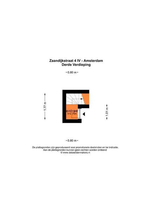 Zaandijkstraat 4 IV, Amsterdam plattegrond-21