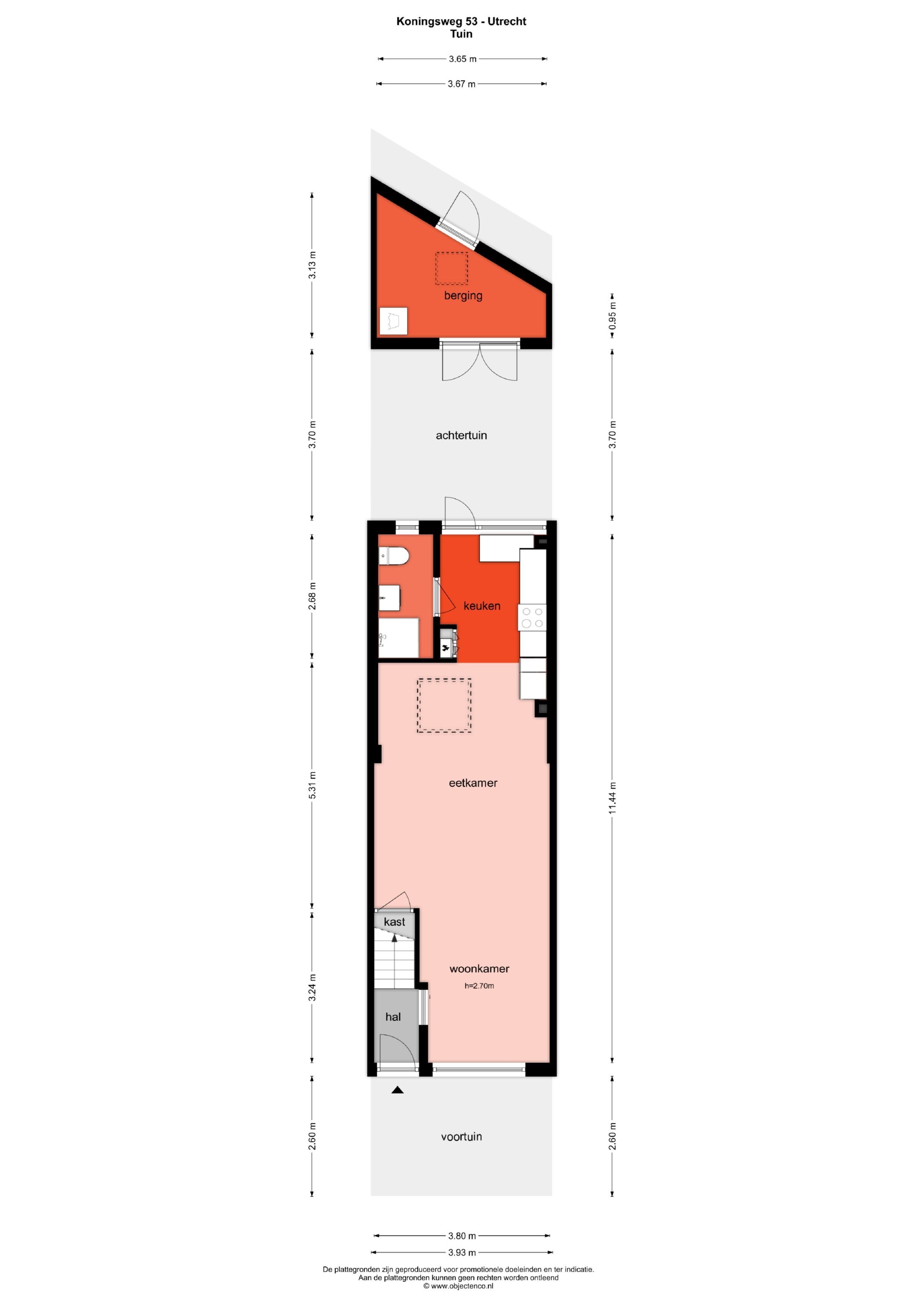 Koningsweg 53, Utrecht plattegrond-0