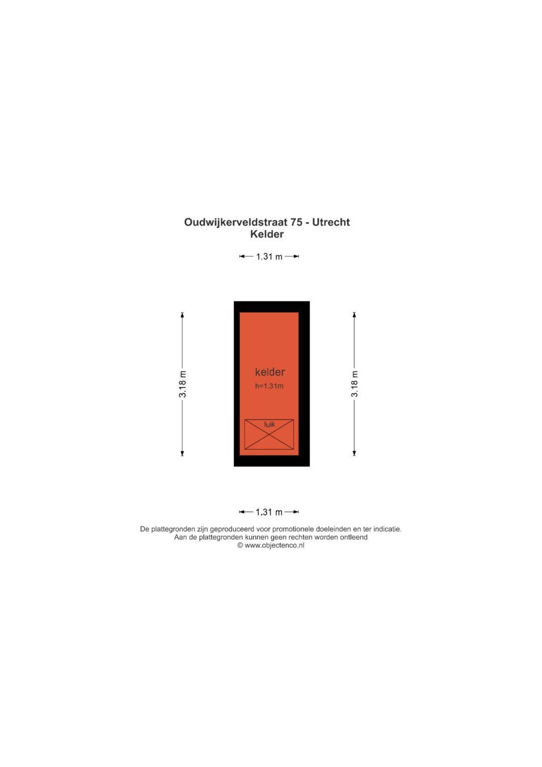 Oudwijkerveldstraat 75, Utrecht plattegrond-6