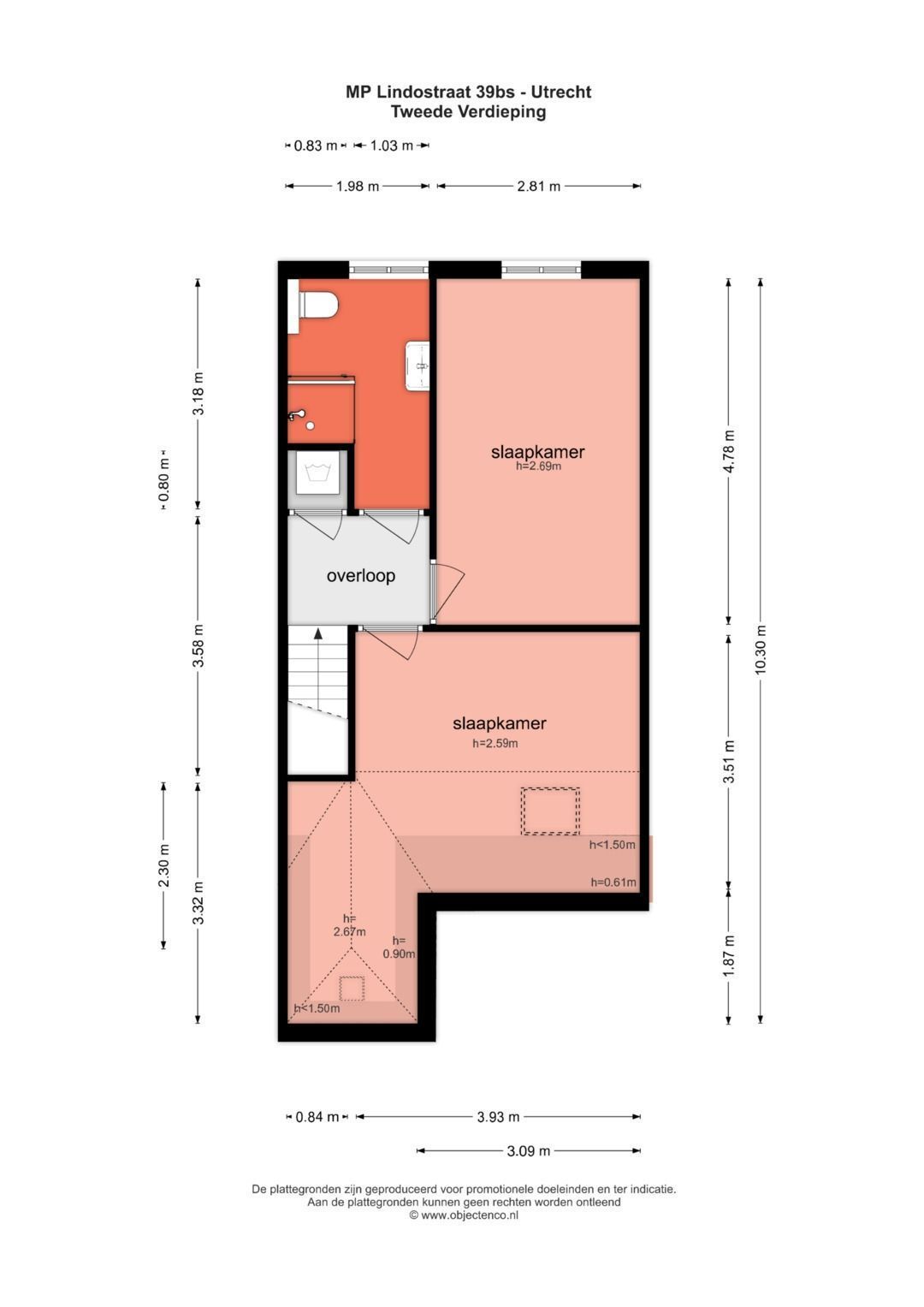 M.P. Lindostraat 39 BS, Utrecht plattegrond-5