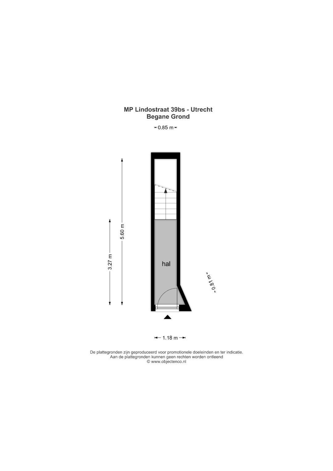 M.P. Lindostraat 39 BS, Utrecht plattegrond-0