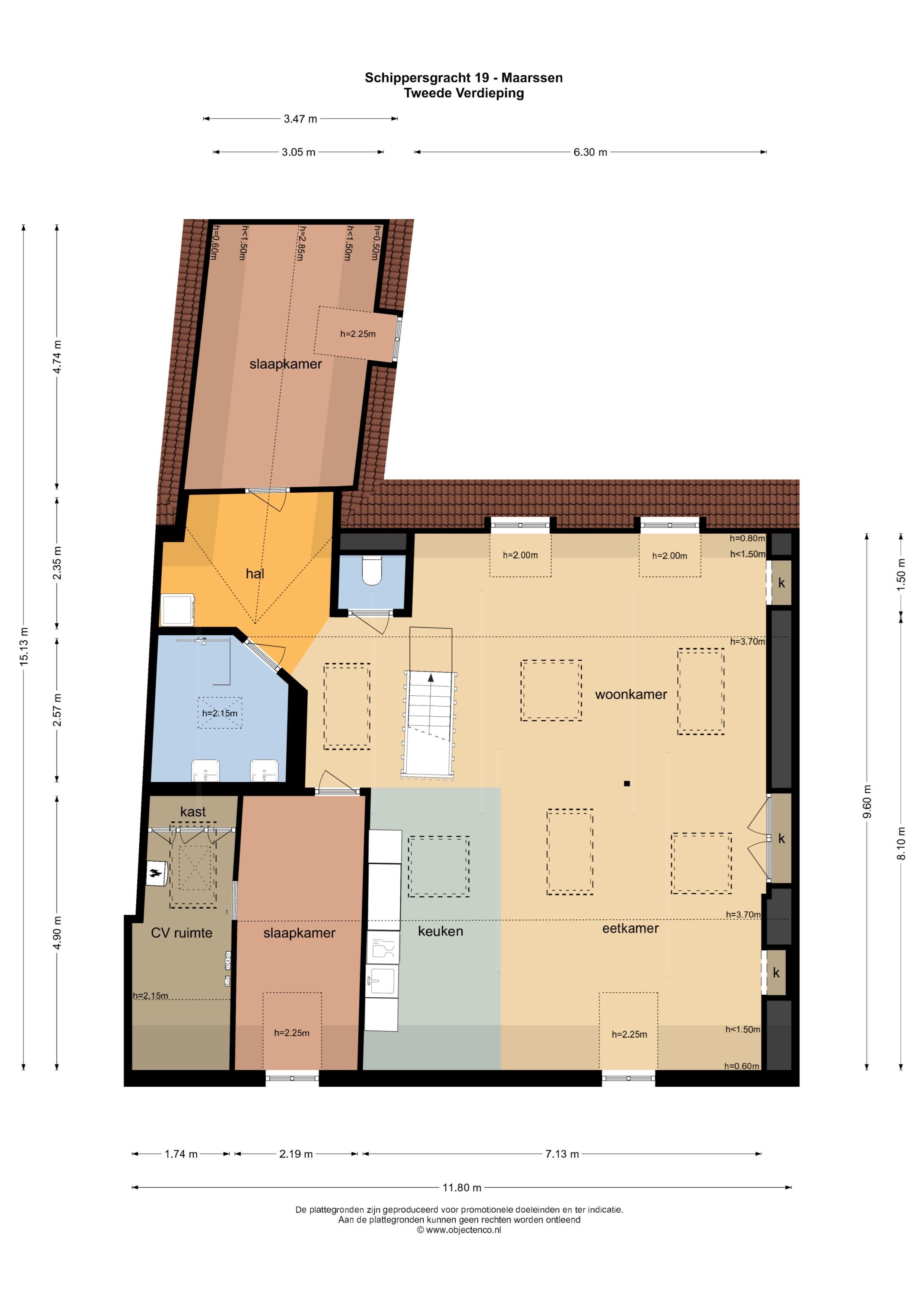 Schippersgracht 19, Maarssen plattegrond-0