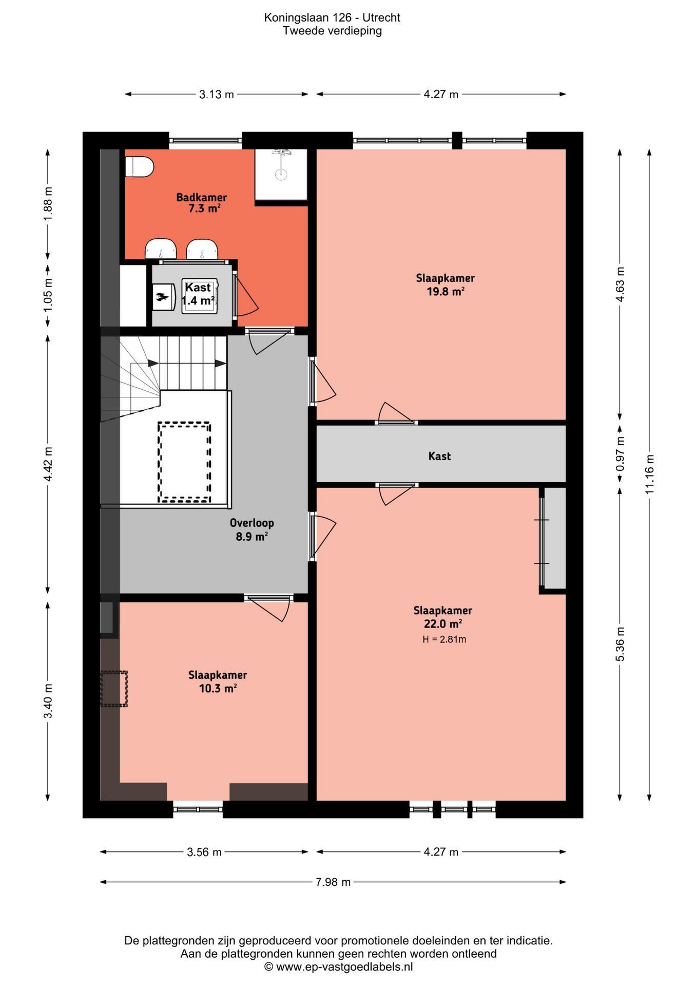 Koningslaan 126, Utrecht plattegrond-4