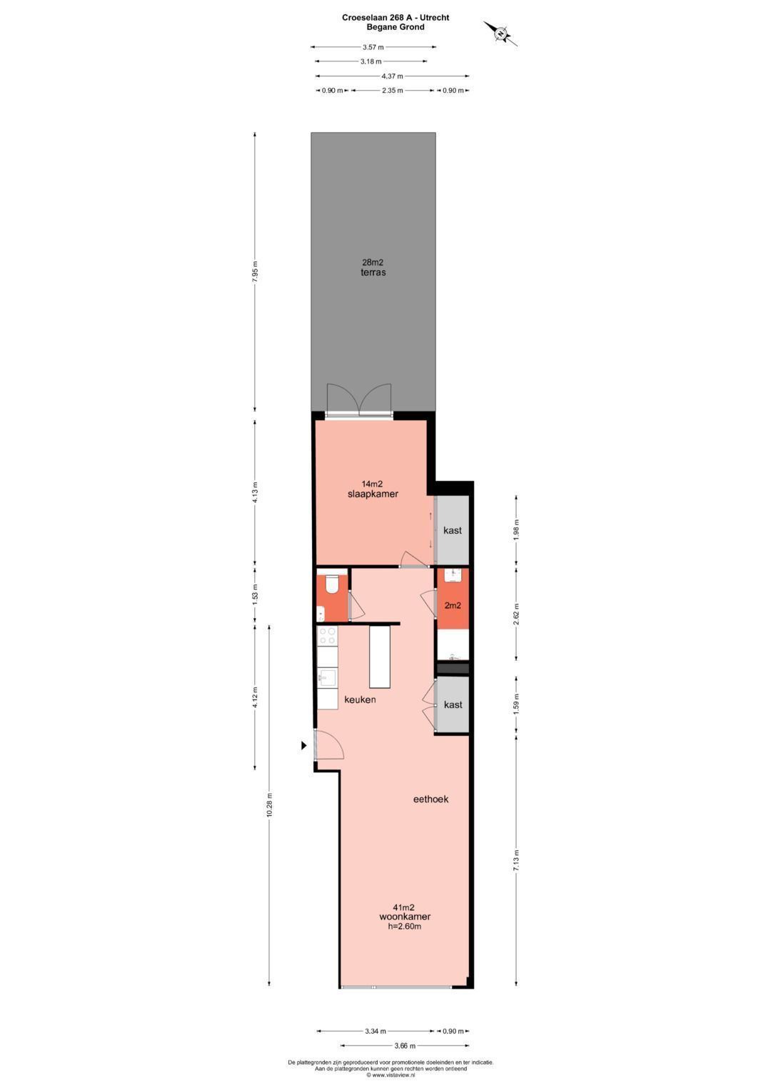 Croeselaan 268 A, Utrecht plattegrond-0