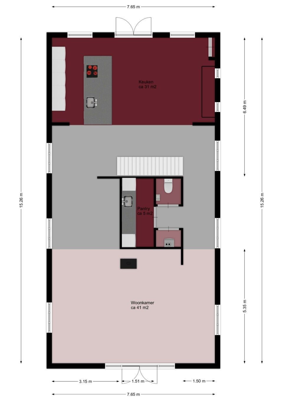 Wilhelminaweg 7, Maarssen plattegrond-0