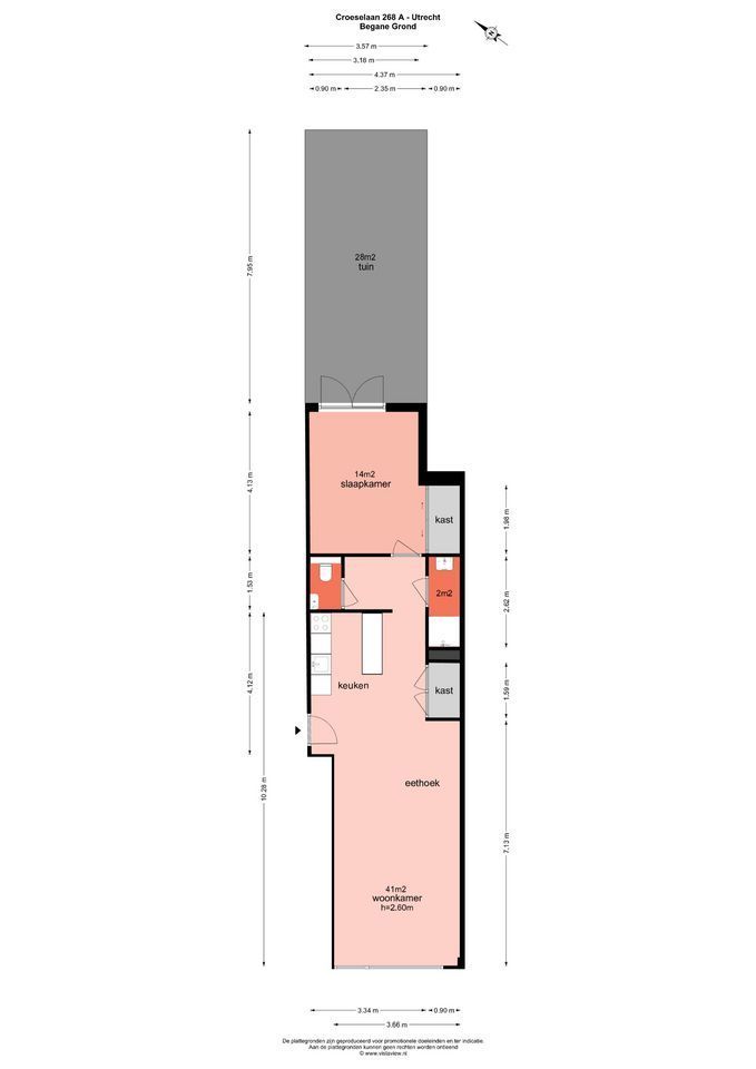 Croeselaan 268 A, Utrecht plattegrond-0