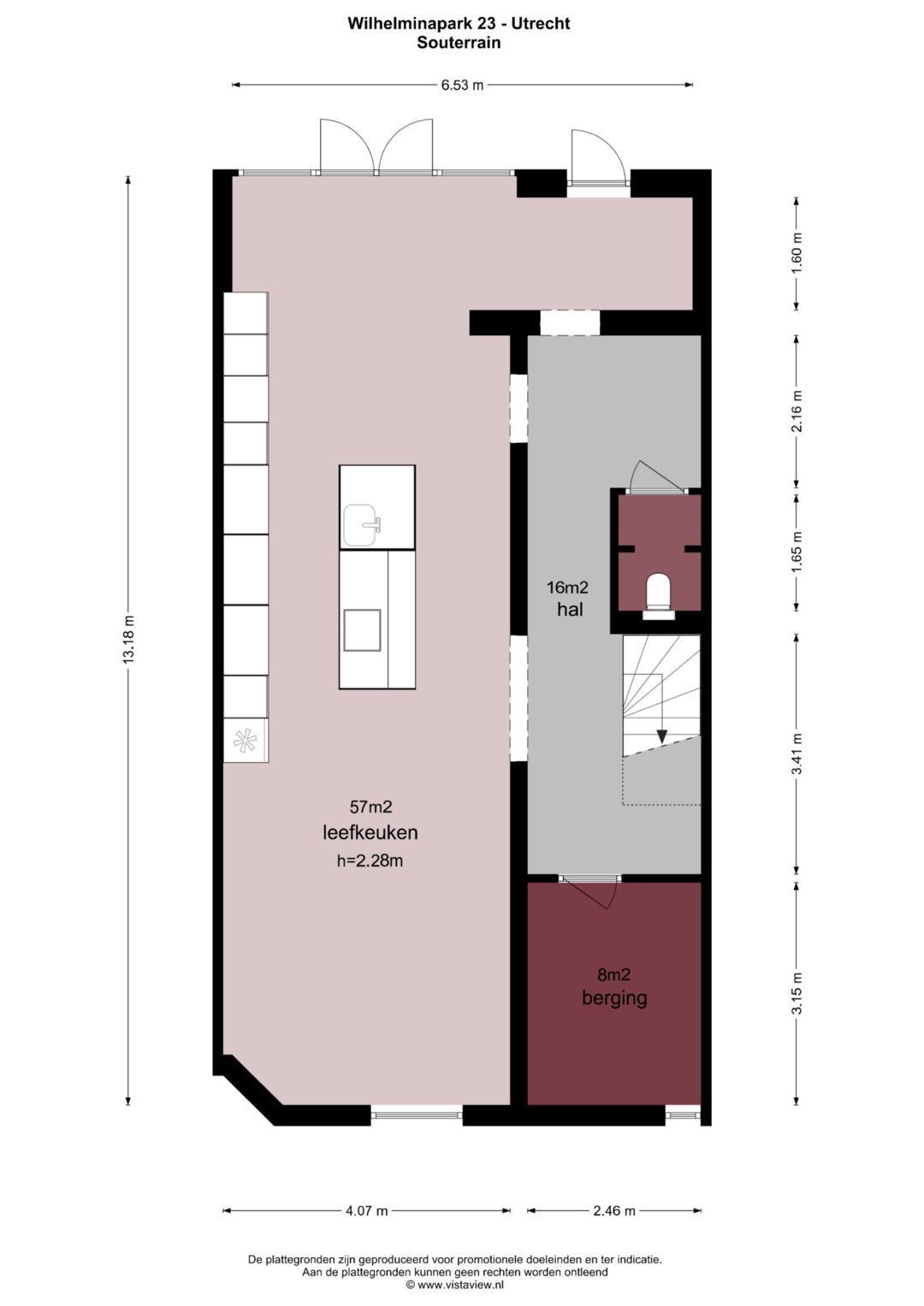 Wilhelminapark 23, Utrecht plattegrond-0