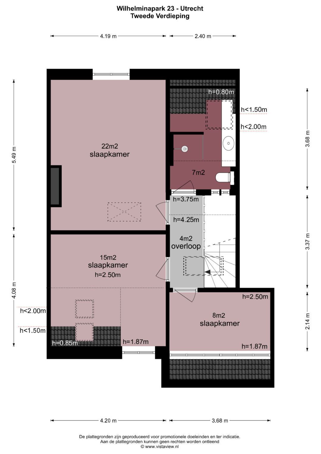 Wilhelminapark 23, Utrecht plattegrond-10