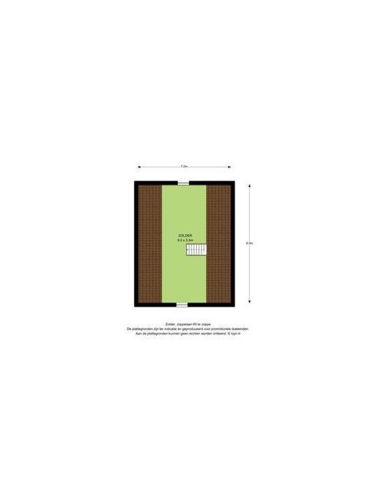 Joppelaan 65, Joppe plattegrond-