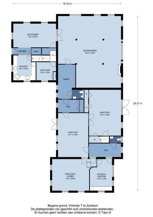 Vinkwijk 7, Zeddam plattegrond-