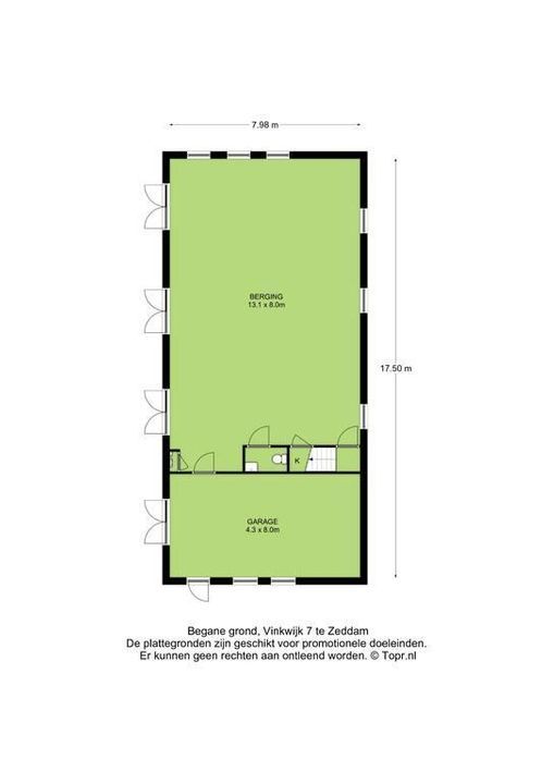 Vinkwijk 7, Zeddam plattegrond-