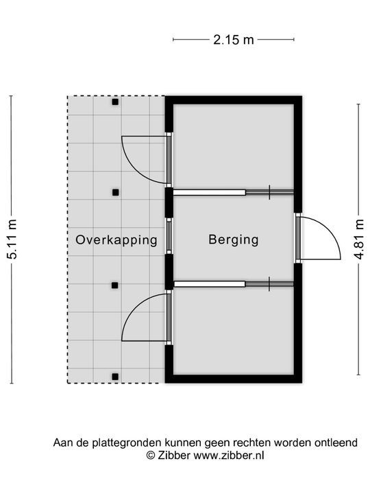 Rijksweg 11 b, Ambt Delden plattegrond-