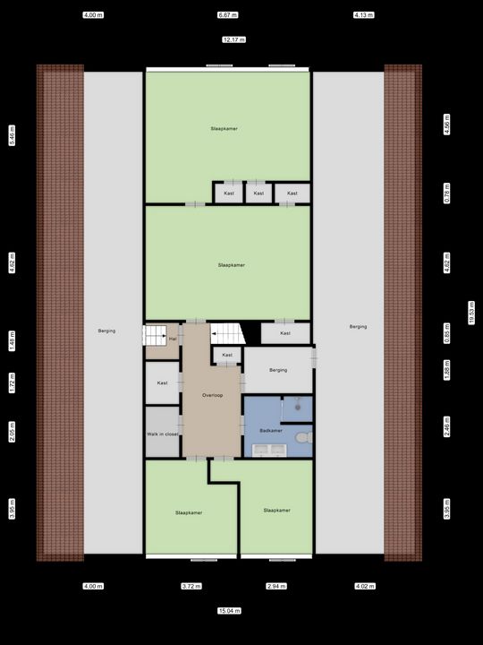 Beukerweg 50, Enschede plattegrond-