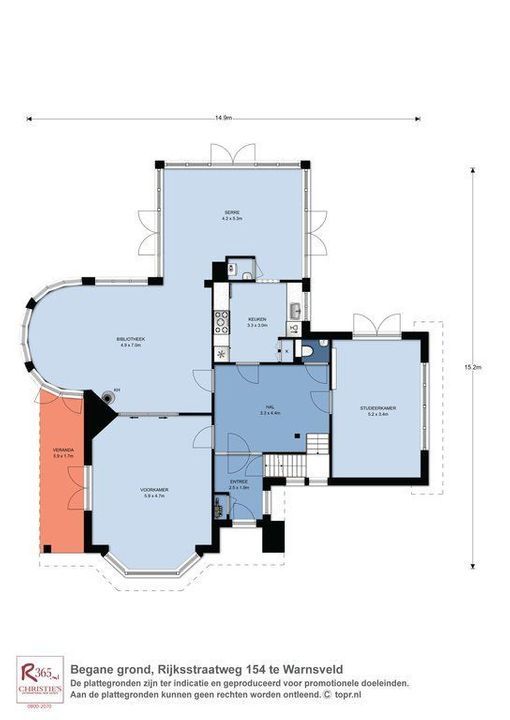 Rijksstraatweg 154, Warnsveld plattegrond-