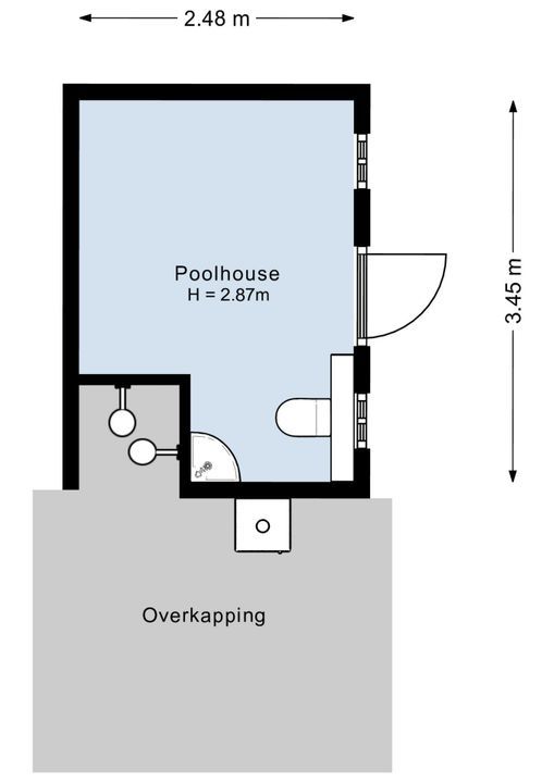 Dorpsstraat 74, Rheden plattegrond-