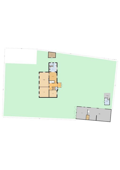 Dorpsstraat 74, Rheden plattegrond-