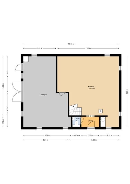 Weerseloseweg 271, Enschede plattegrond-