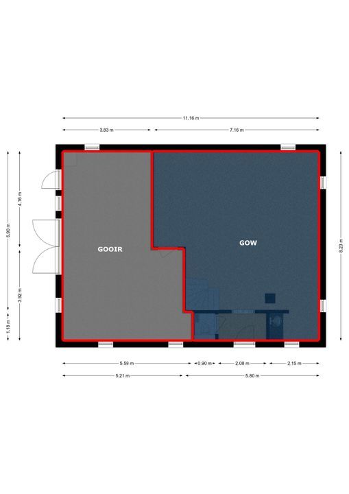 Weerseloseweg 271, Enschede plattegrond-