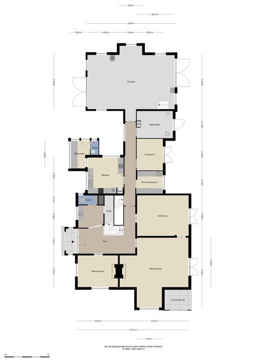 Oude Tolweg 3, Wierden plattegrond-