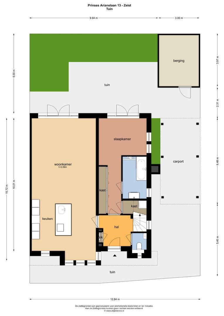 Prinses Arianelaan 13, Zeist plattegrond-2