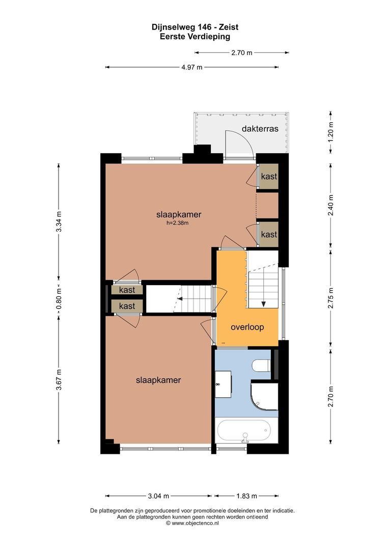 Dijnselweg 146, Zeist plattegrond-2