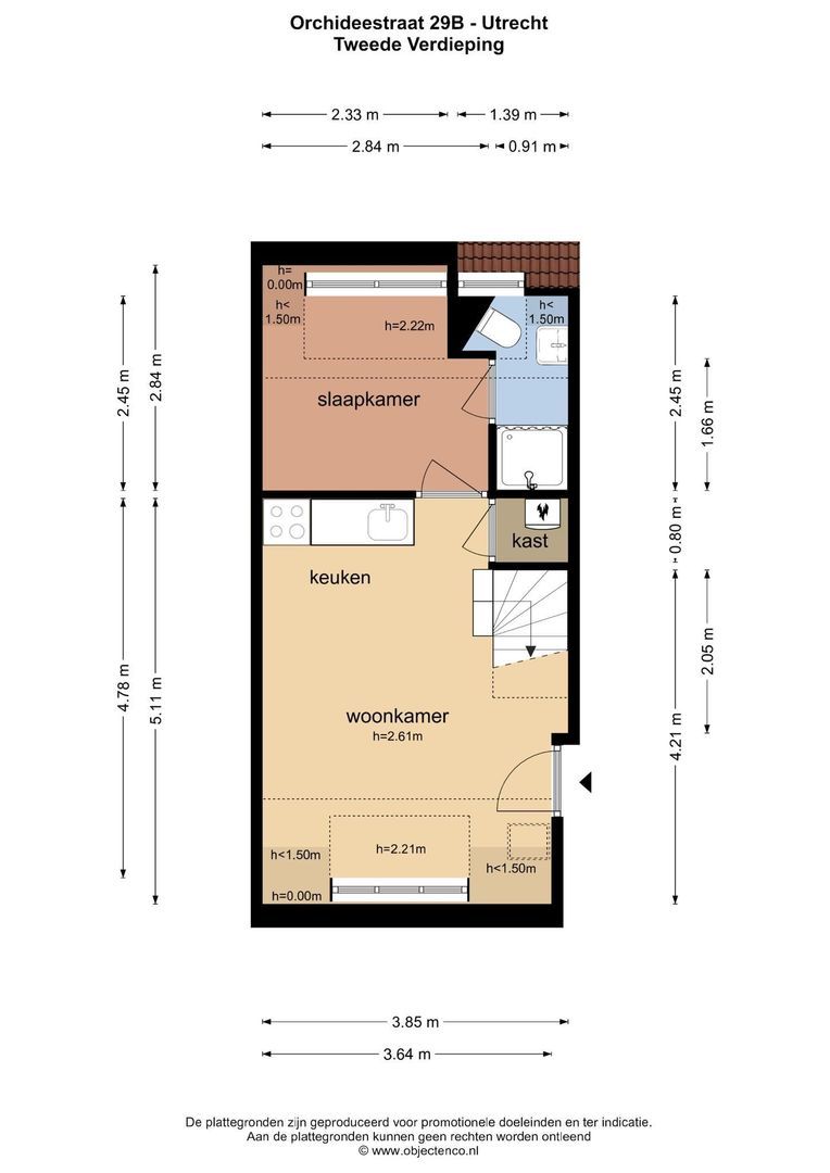 Orchideestraat 29 B, Utrecht plattegrond-0