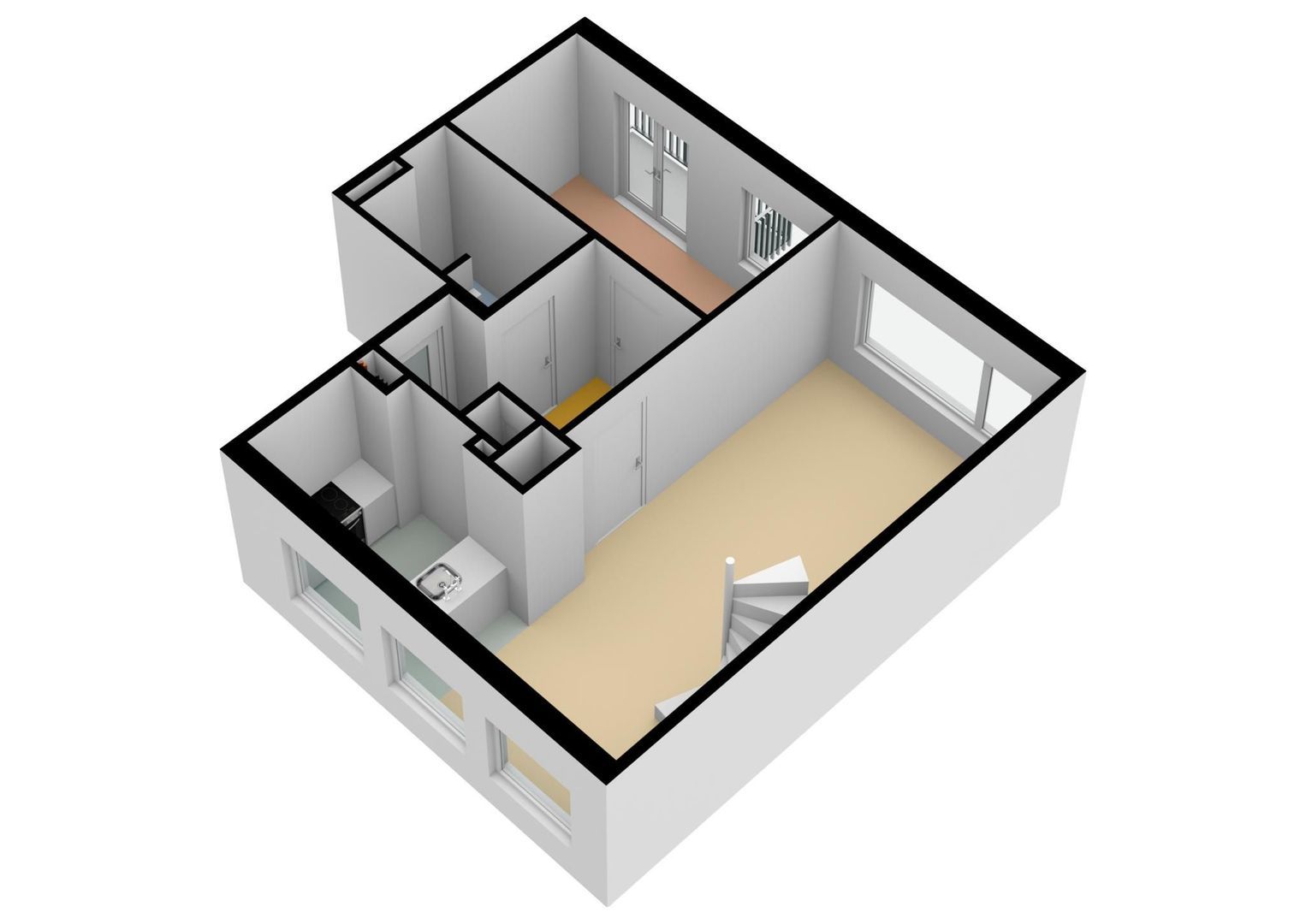 Oudenoord 470, Utrecht plattegrond-1