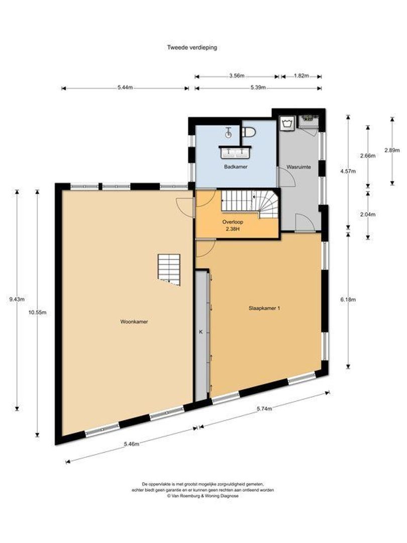 Jansveld 2 B-C, Utrecht plattegrond-1