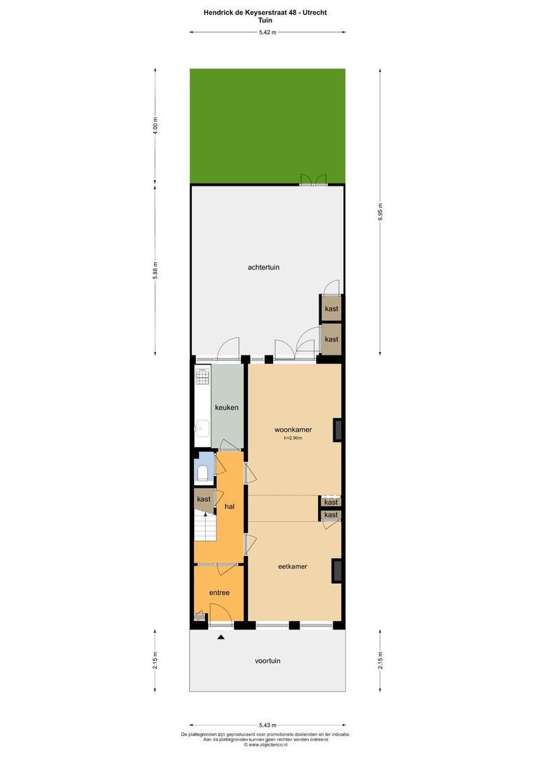 Hendrick de Keyserstraat 48, Utrecht plattegrond-6