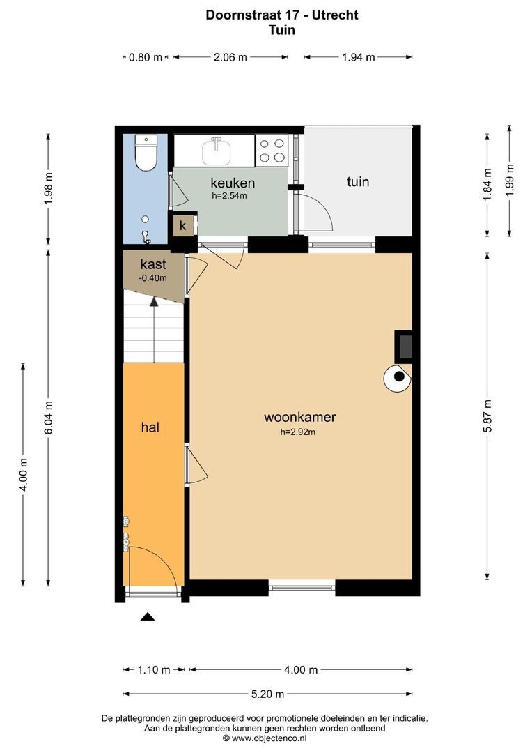 Doornstraat 17, Utrecht plattegrond-0