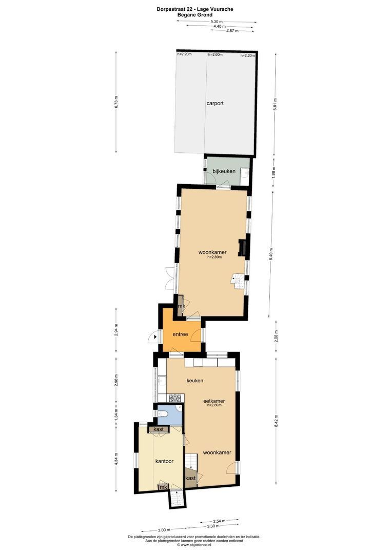 Dorpsstraat 22 +winkel, Lage Vuursche plattegrond-0