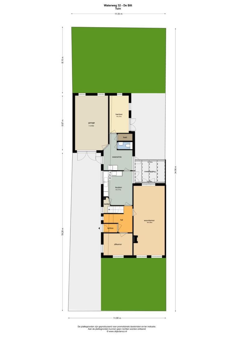 Waterweg 32, De Bilt plattegrond-0