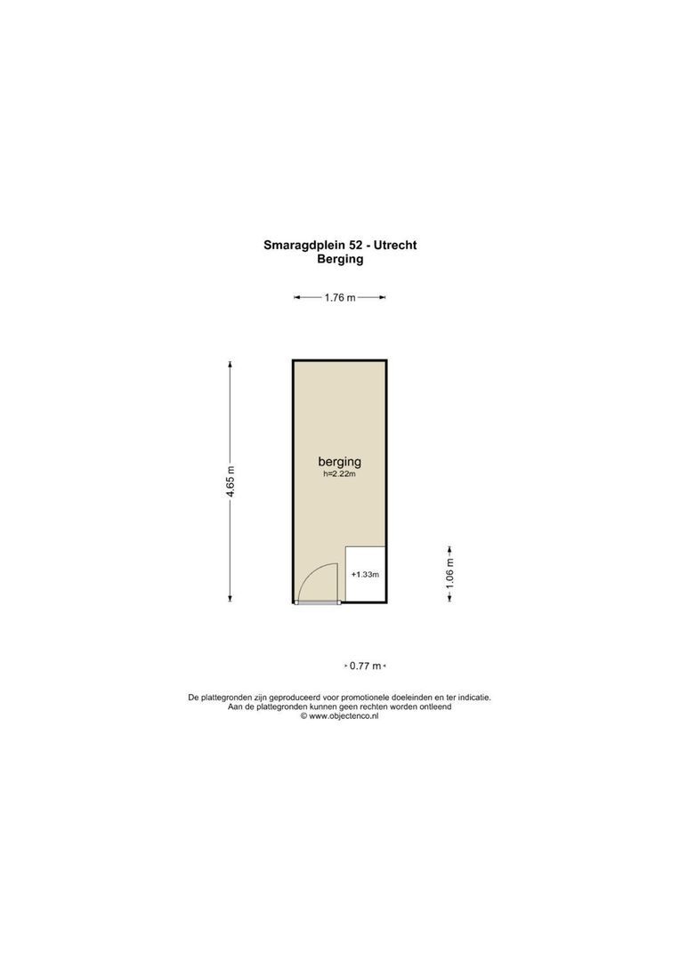 Smaragdplein 52, Utrecht plattegrond-4