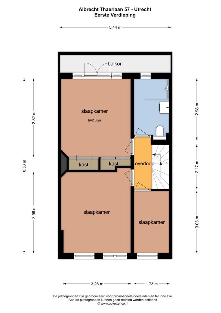 Albrecht Thaerlaan 57, Utrecht plattegrond-4