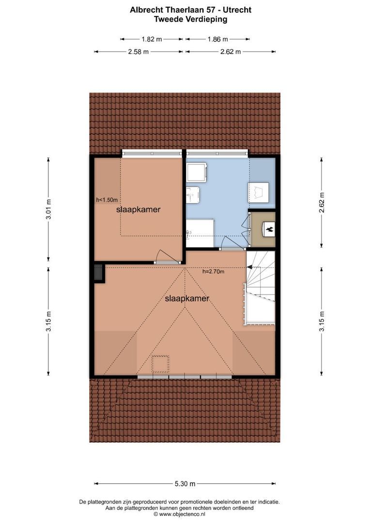 Albrecht Thaerlaan 57, Utrecht plattegrond-6